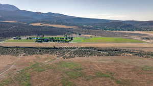 Mountain view featuring a rural view