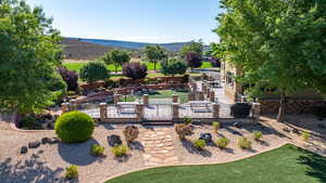 View of yard featuring a patio