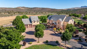 Bird's eye view featuring a mountain view