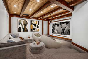 Virtually Staged Theatre Room