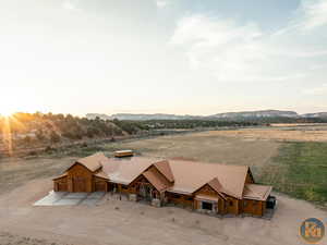 Drone / aerial view with a rural view