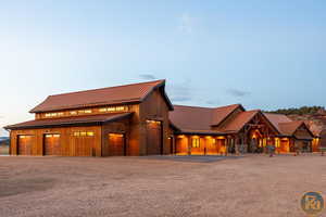 View of front of home featuring a 2500 SF garage