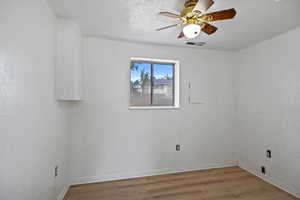 Downstairs Bedroom with Ceiling Fan