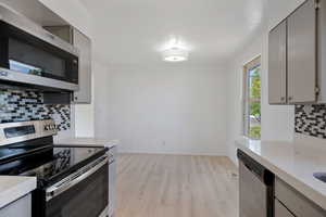 Dining Room with Fun MCM Style Light