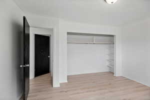 Master Bedroom with Closet Shelving