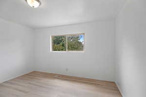 Large Master Bedroom with Rear Facing Window