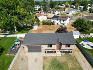 Birds eye view of property