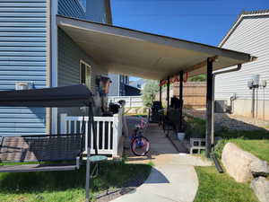 Another view of the covered patio.