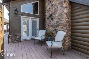 View of wooden terrace