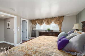 Lower Level Bedroom with carpet