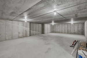 Unfinished Concrete Room, for Theatre, Gym, Shop