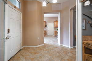 View of tiled foyer entrance