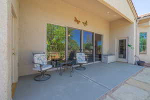 View of covered patio