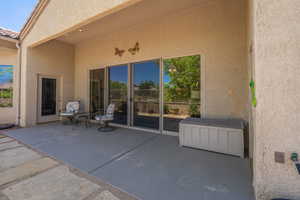 View of covered patio