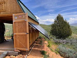 Shed with some solar panels