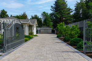 Heated driveway w/auto security gate