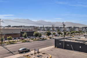 View of road with a mountain view