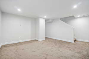 Basement main room could be family room or 4th bedroom