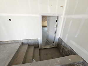 View of stairs into basement