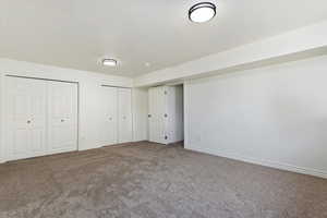 Basement Bedroom #1 (closet view)