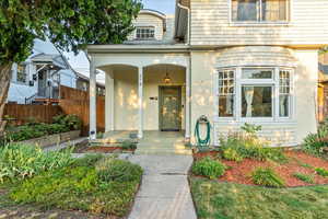 Entrance to property with a porch