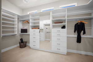 View of spacious closet