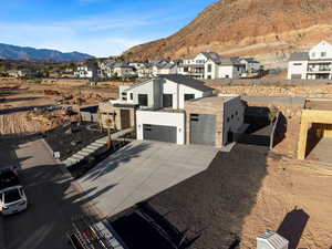 Exterior space with a mountain view