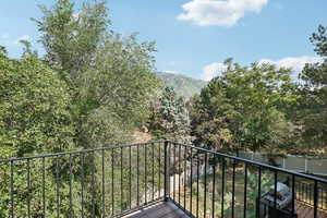 Deck off of upstairs Living room