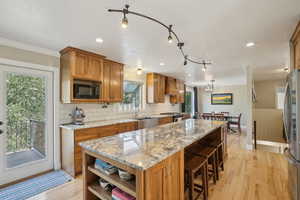 Alegrand system under counters in kitchen