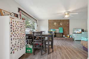 Basement dining to family room