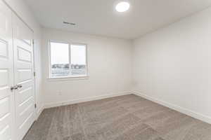 View of carpeted empty room