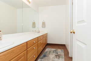 Bathroom with vanity