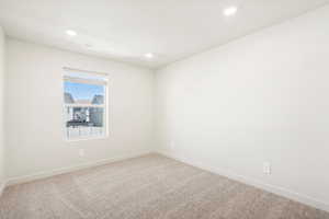 View of carpeted empty room