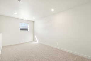 View of carpeted empty room