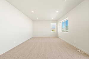 View of carpeted empty room