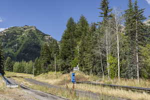 View of street featuring a mountain view