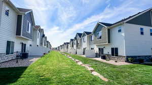 Interior photos are of the Village At Fox Meadows Townhome Model.