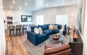 Interior photos are of the Village At Fox Meadows Townhome Model.