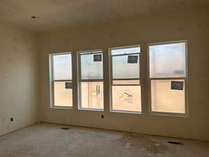 Multiple large windows provide abundant natural light.