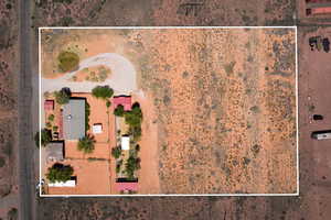 Birds eye view of property