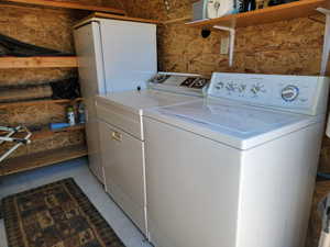 Washer, Dryer, and Refrigerator Included