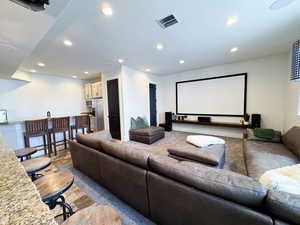 View of home theater