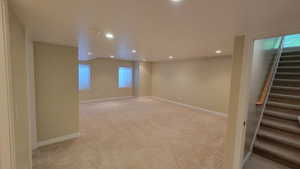 View of Basement Living Room