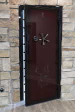 Security Door Leading To The Cold Storage Area