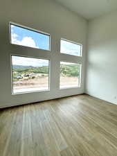 Loft featuring light hardwood / wood-style flooring