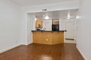 Bar height Granite dining area