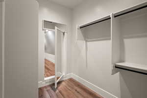 This is a walk in closet to the bedroom.....A surprise is awaiting you!