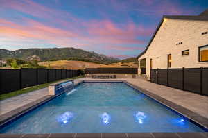 Enjoy your pool with the view of Lone Peak Canyon.