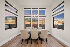 The view is breathtaking, where you can easily gather with family and friends.