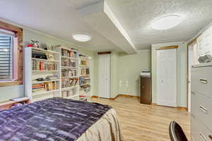 2nd basement bedroom with 2 closets and laminate flooring